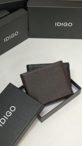 Ví da nam gập đôi phom ngang ví nam cầm tay da thật nhiều ngăn cá tính IDIGO MW1 - 4309