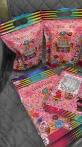 50pcs CAndyland Candyshop Theme Sweet Donut Cake Plastic Chip Bags Giveaways Souvenirs