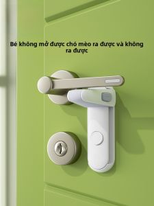 Khóa an Toàn Cho Trẻ Em Khóa Cửa Chống Mở Cho Mèo Khóa Cửa an Toàn Đa Năng Khóa Cửa Cầm Tay Cố Định Chống Va Chạm