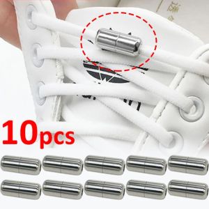 10PCS Shoelaces Semicircle Buckles No Tie Buckle Connector for Shoes Sneakers Shoelace Quick Tie Shoe Laces Metal Capsule Ties Lock