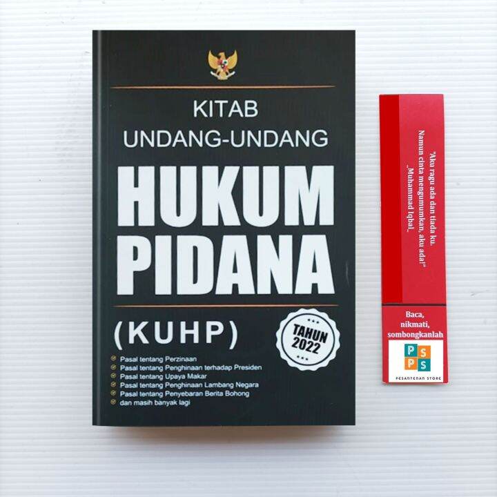 BUKU ORIGINAL KITAB UNDANG UNDANG HUKUM PIDANA TAHUN 2022 KUHP TAHUN ...