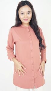Forest Ladies Rayon Shirt Women Long Sleeve Tunic | Baju Kemeja Lengan Panjang Perempuan - 822405
