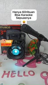 SPEAKER AKTIF BLUETOOTH KARAOKE MIC SPEKER USB