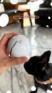 HOMERUNPET ลูกบอลแมวอัจฉริยะ รุ่นTB10 ลูกบอลของเล่น เปิดใช้งานอัตโนมัติเมื่อแมวสัมผัส มีเลเซอร์จุดสีแดงในตัวเพื่อดึงดูดความสนใจของแมว