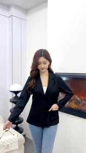 Jass Shop Women Black Blazer For Office Formal Attire S-2XL (Add 1 Size) 701 2006