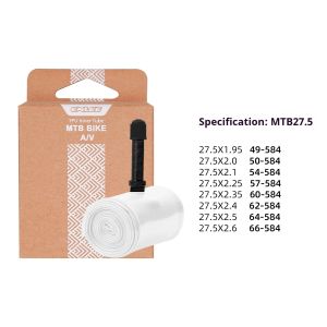 ENLEE | ENLEE MTB Bike Inner Tube TPU Aluminum Alloy Schrader Valve Bicycle Inner Tire 26 27.5 29 A/V 45mm Ultralight Tpu Tube Bike Part