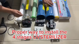 3/4/5 Stage Deep Well Water Filter housing with UV Sterilizer 25w Free Filters 20 inch