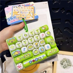Bandai | 26 Decompression Keyboard Keys Cute Keychain Student Pendant Ornaments Bag Ornaments Childrens Adult Gifts. Kawaii Anime