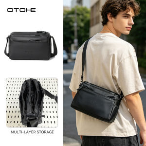 OTOHE Men’s Shoulder Bag Simple Cross Body Bag Casual Lightweight Messenger Bag Phone Bag Large Capacity Waterproof Leisure Sport Street Bag Travel Bag Outdoor Riding Bag For Men