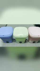 SG Stock Small Folding Washing Machine Student Dormitory Underwear Socks Mini Cleaning Machine Portable Laundry Bucket ﻿