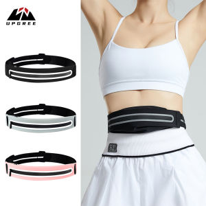 UPGREE Sports Bag Multi Functional Sports Waist Bag Adjustable Running Pouch Runners Belt Workout Waist Bag Elastic Belt Reflective Strip Slim Phone Holder Fanny Pack Waterproof Running Belt For Workout Gym Cycling