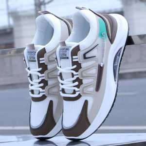 Leather Surface Sneakers Mens Shoes 2024 Autumn White Running Shoes Mens Waterproof Casual Shoes Soft Bottom Travel Shoes Men