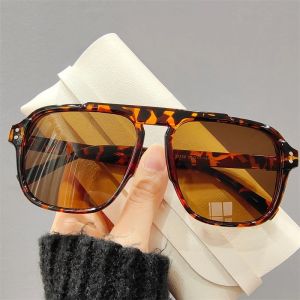 KAMMPT Candy Color Oversized INS Sunglasses for Women Fashion Vintage Men Square Trend Brand Design Shade Eyewear