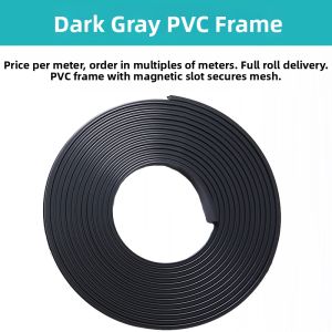 Soft Frame Magnetic Window Screen Material Accessories Slot Type Corner PVC Strip Invisible Mosquito Net for Home Use
