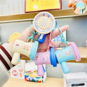 UTOPUS Recordable Record Speaker Keychain Handheld Cartoon Loudspeaker Bag Pendant Funny Mini Speaker Loudspeaker for Kids Gift