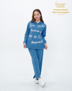 FOREVER SWEET ONE SET BABYTERY SETELAN WANITA HOODIE