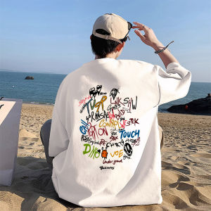 Áo Thun Cotton Tay Ngắn Phong Cách Mỹ Dành Cho Nam Mùa Hè Thường Ngày in Họa Tiết Hình Học Dáng Rộng Thoải Mái Mặc Cặp Đôi