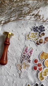 45pcs Stiker Motif Hutan Tanaman Musim Gugur