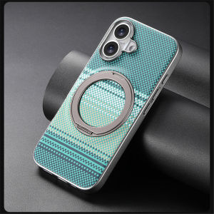 Ốp Điện Thoại Từ Tính Có Vòng Xoay 360 Độ Bằng Sợi Carbon Kevlar Dành Cho Magsafe iPhone Air - Tương Thích Với Nhiều Mẫu Máy