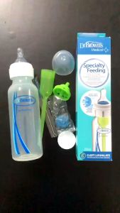 Bình sữa Y Tế Dr Brown dành cho trẻ sứt môi hở hàm ếch cổ thường 250ml và 120ml