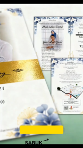 200 Undangan Pernikahan Khitanan Ngunduh Mantu Model Pake Sabuk Elegan 903