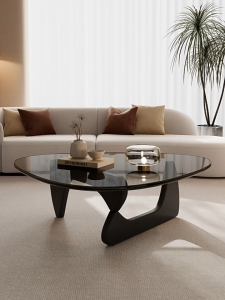 F&Gโต๊ะ โต๊ะน้ำชา โต๊ะกระจก Coffee Table โต๊ะกาแฟ โต๊ะชาแก้ววินเทจ กระจกนิรภัยใส สไตล์สแกนดิเนเวีย กระจกนิรภัยหนา รองรับน้ำหนักดี ทนทาน