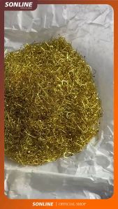 Sonline Kail Pancing GFYD Gold 25 pcs High Carbon Steel Barbed Fishing Hook Tackle