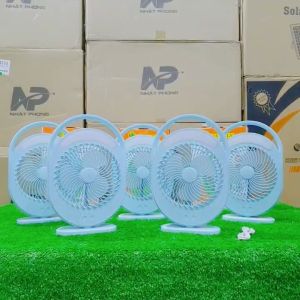 Quạt tích điện cầm tay  cao cấp SHOPVINCENT Quạt sạc tích điện 3 chế độ làm mát tích hợp đèn led 2 chế độ sáng mạnh sáng yếu tặng dây sạc usb