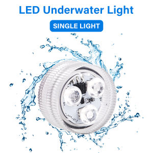 Remote Control 3 LED Underwater Light With Battery RGB Submersible Light Waterproof for Swimming Pool Garden Wedding Party Lamp