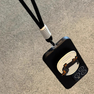 Cartoon Dog Silicone Phone Case with Stand And Hand Rope Full Cover for Honor 200 pro Straight Screen Version X60i+ Anti-Fall Protection