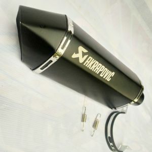selencer silincer slincer knalpot racing akrapovic evo black inlet 50mm ninja cbr r15 vixion xabre byson gsx satria nmax