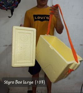 (#103) Styro Box / LARGE SIZE ONLY Random Color Matibay
