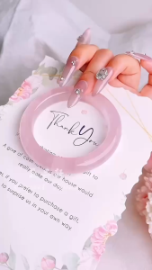 [现货] 粉晶手镯｜柔和能量 × 吸引正缘 × 情感疗愈｜Rose Quartz Bangle｜Gentle Energy • Love Luck • Emotional Healing