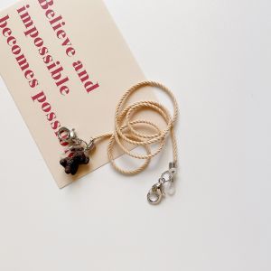 สร้อยคอหน้ากากอนามัยสัตว์น่ารัก สายยางยืด สีฤดูใบไม้ร่วงและฤดูหนาว โซ่แว่นกันหาย โซ่หนังสือ โซ่เครื่องประดับแฟชั่น