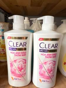 Dầu gội sạch gàu Clear hoa anh đào đánh bay gàu & nhờn ngứa 630G