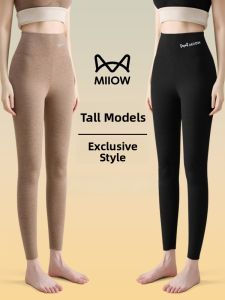 MiiOW | Thickened Cashmere Silk Autumn Pants Womens High Waist Long Pants Dervo Cat People Warm Base Layer Pants Youth Online Exclusive