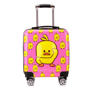 Cartoon Childrens Luggage Suitcase 20 Inch Wheel Spinners Password Lock Travel Bag Boys And Girls Carryon Handbag Checked Bag