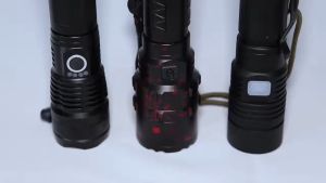 PENGIRIMAN CEPAT XLAMP Senter LED USB Rechargeable XHP90.2 2x18650 + EU Adaptor JHS522X / senter terang jarak jauh led zoom 9000 lumens tahan lama 24 jam buat berburu malam camping jombo cas anti air super besar baterai bahan besi