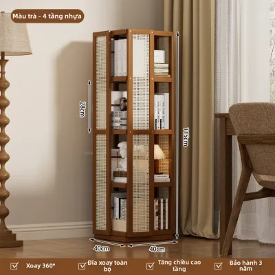 YIPINYUANZHU | Giá Sách Trẻ Em Đa Tầng Quay 360 Độ