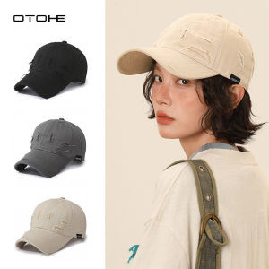 OTOHE หมวกเบสบอลชายหมวกเบสบอลฤดูร้อนหมวกเบสบอลยูนิเซ็กส์กลางแจ้งหมวกเบสบอลระบายอากาศได้ถั่วพีทหมวกป้องกันดวงอาทิตย์แฟชั่นหมวกกันแดดปรับ แต่งหมวกกีฬากลางแจ้ง