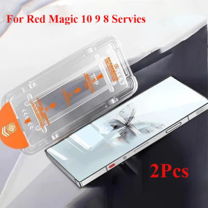2PC Tempered Glass For ZTE Nubia Redmagic 10S Pro+ 8 9 10 Pro Plus 8S 9S Pro+ 10Air Dust-free Installation Film Screen Protector