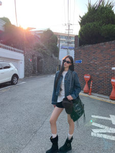 Fashion Popular Blue Short Denim Jacket