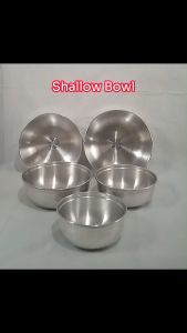 Royal Crown Aluminum SHALLOW BOWL/Baking/Mixing/Cooking/Round Soup Soy Sauce/Dog Food Bowl/Pet Food Bowl