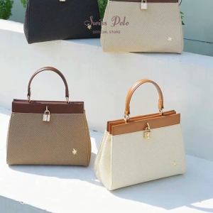 Swiss Polo Ladies PU Leather Top Handle Sling Bag / Crossbody Bag / Shoulder Bag - HQA 3829