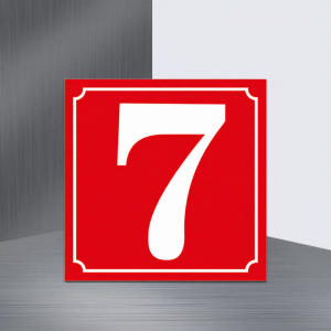 YUANTANG | Large Durable Reflective Number Plate Door Sticker Customization