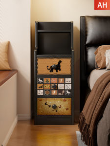 Vintage Style Nightstand Small Storage Cabinet