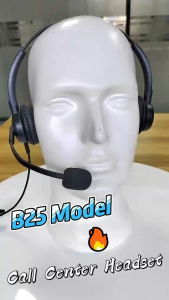 Call Center Headphone USB/3.5mm Wired Headset With Noise Cancellation Microphone For Skype Computer