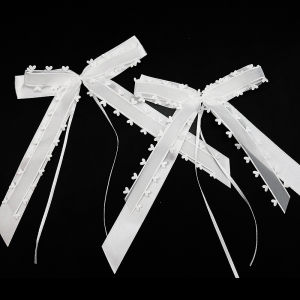 ริบบิ้นผีเสื้ออเนกประสงค์ขนาด13*22ซม.ริบบิ้นงานแต่งงานเครื่องประดับโบว์กิ๊บหนีบผมแต่งงานตกแต่งแบบ DIY สำหรับรถยนต์การจัดดอกไม้10ชิ้น/แพ็ค