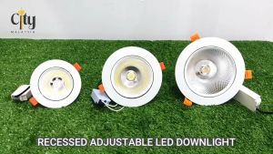 LED Angle Adjustable Downlight Anti-Glare 12w High Power LED Recessed Spot Light High Ceiling Downlight