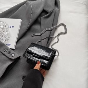 Túi Đeo Chéo Mini Bạc Thời Trang Nữ 2025 Mới Chất Lượng Cao Mùa Hè Dây Xích Túi Đeo Chéo Nhỏ Chất Lượng Cao Cấp Túi Đeo Vai Thường Ngày